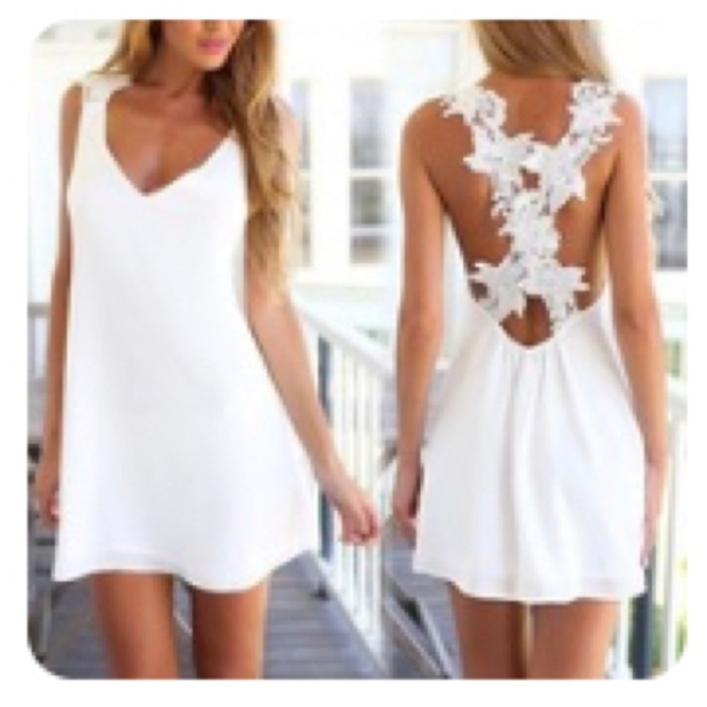 Lace Harness Oversized Dress